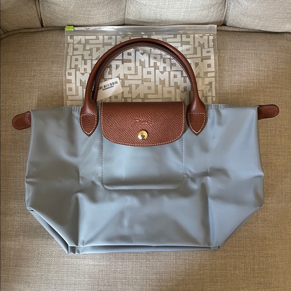 Longchamp Handbags - Longchamp Le Pliage Tote Bag in Small Steel Grey